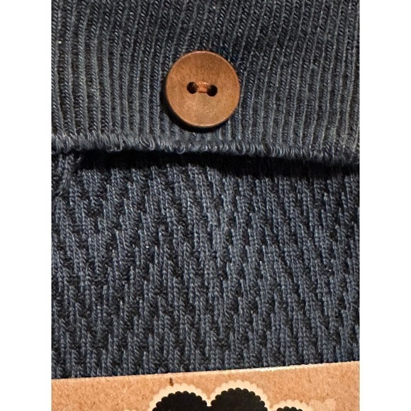 Britts Knits Pine Creek Boot Socks with NWT Buttons Navy Blue - Picture 3 of 3
